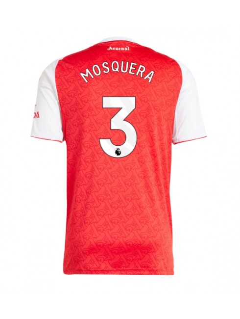 Arsenal Cristhian Mosquera #3 Replika Hemmakläder 2025-26 Kortärmad Arsenal Cristhian Mosquera #3 Replika Hemmakläder 2025-26 Kortärmad